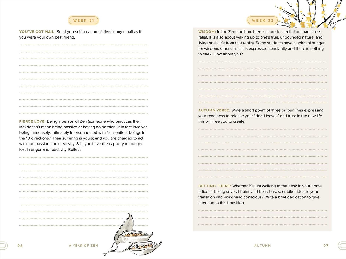 A Year of Zen: A 52-Week Guided Journal