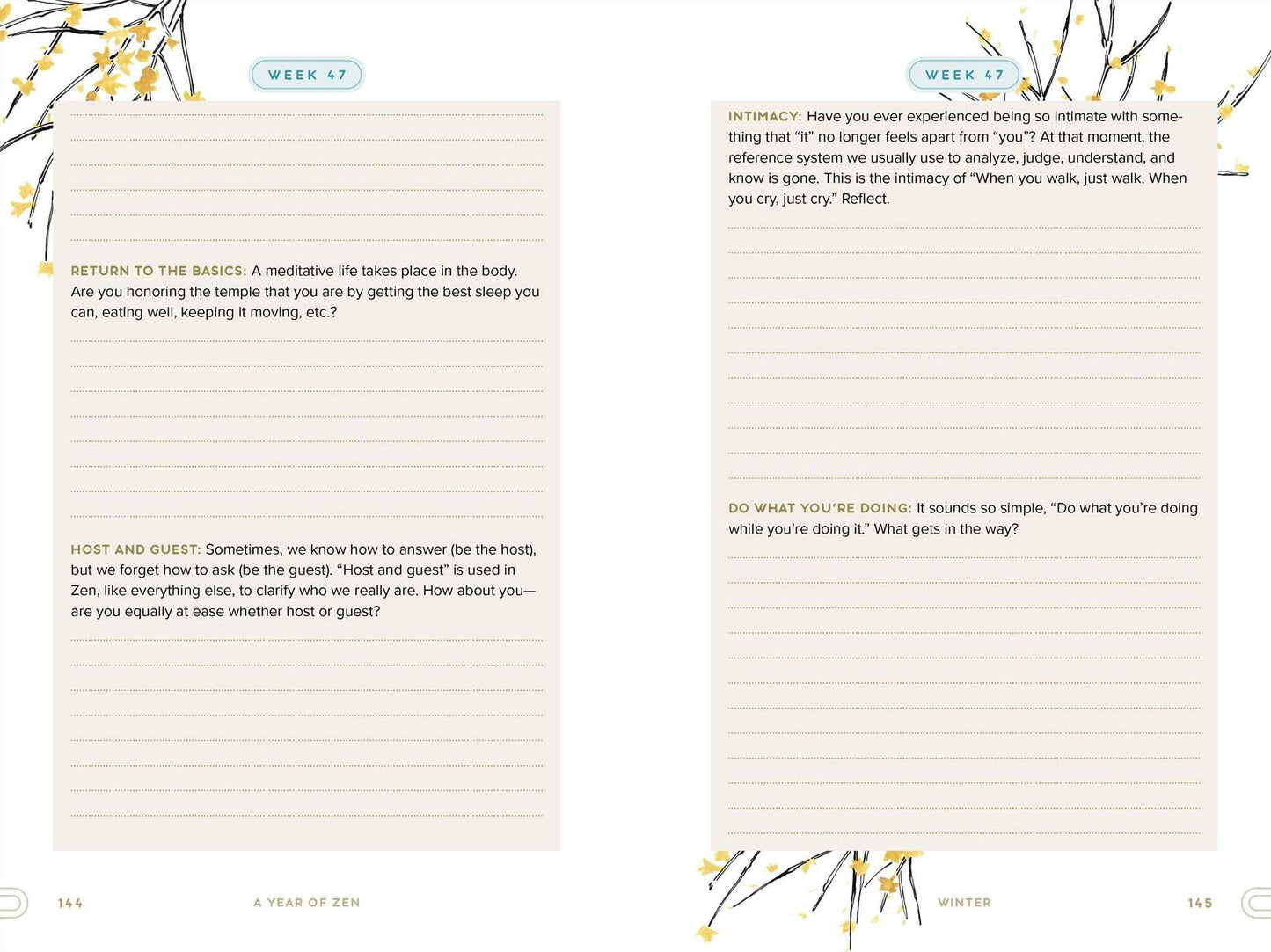 A Year of Zen: A 52-Week Guided Journal