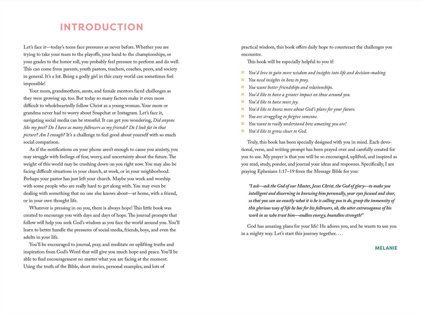 Live in Light Journal: Inspirational Prompts for Christian Teen Girls