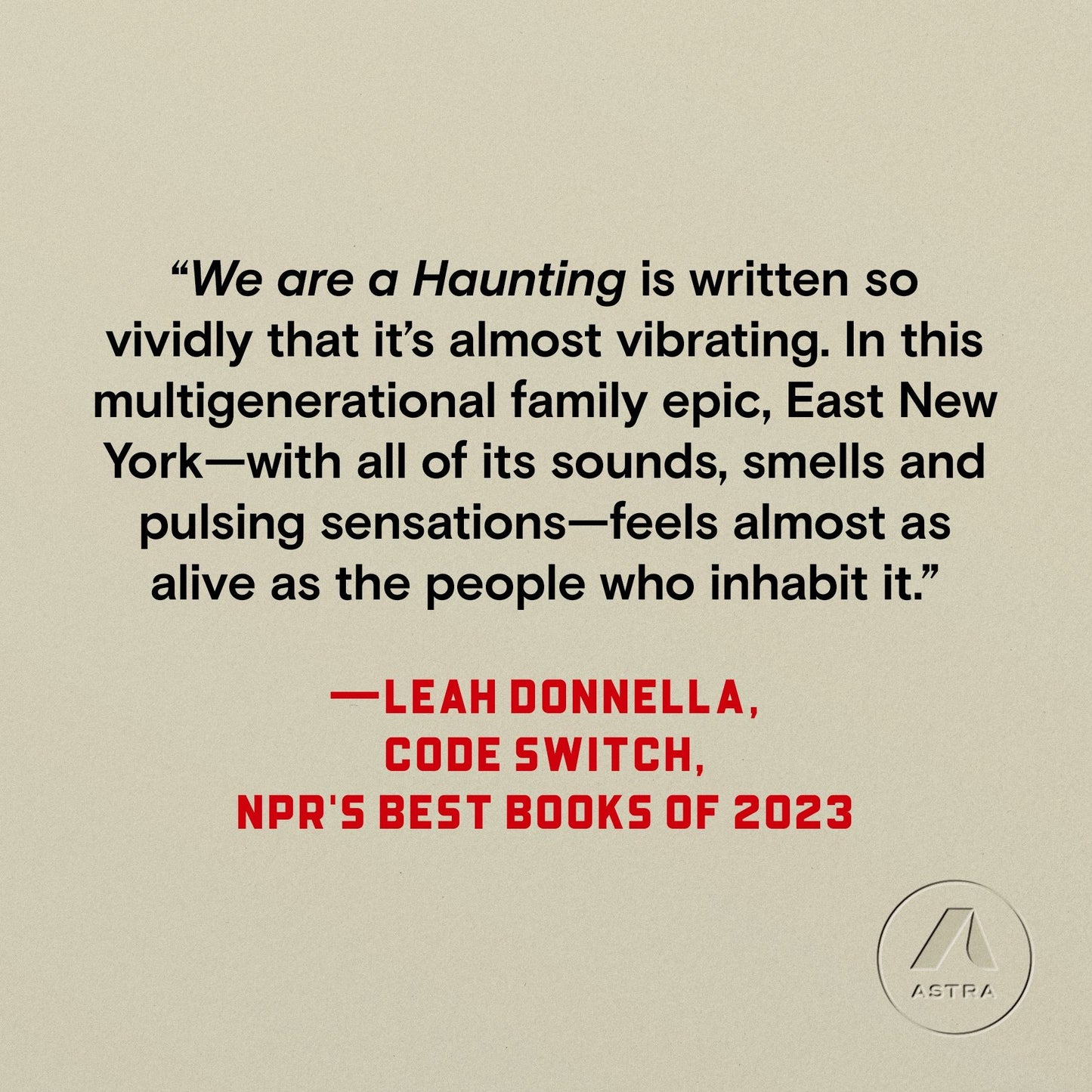 We Are a Haunting: A Novel