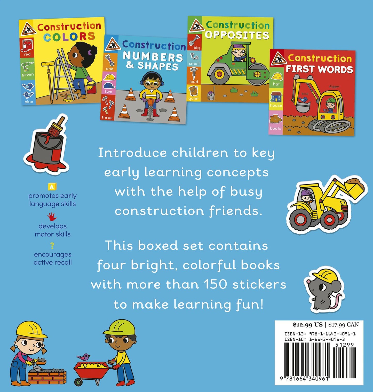 I Can Learn Construction: First Words, Colors, Numbers and Shapes, Opposites