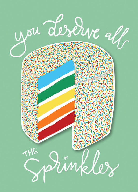 Birthday Greeting Card All the Sprinkles
