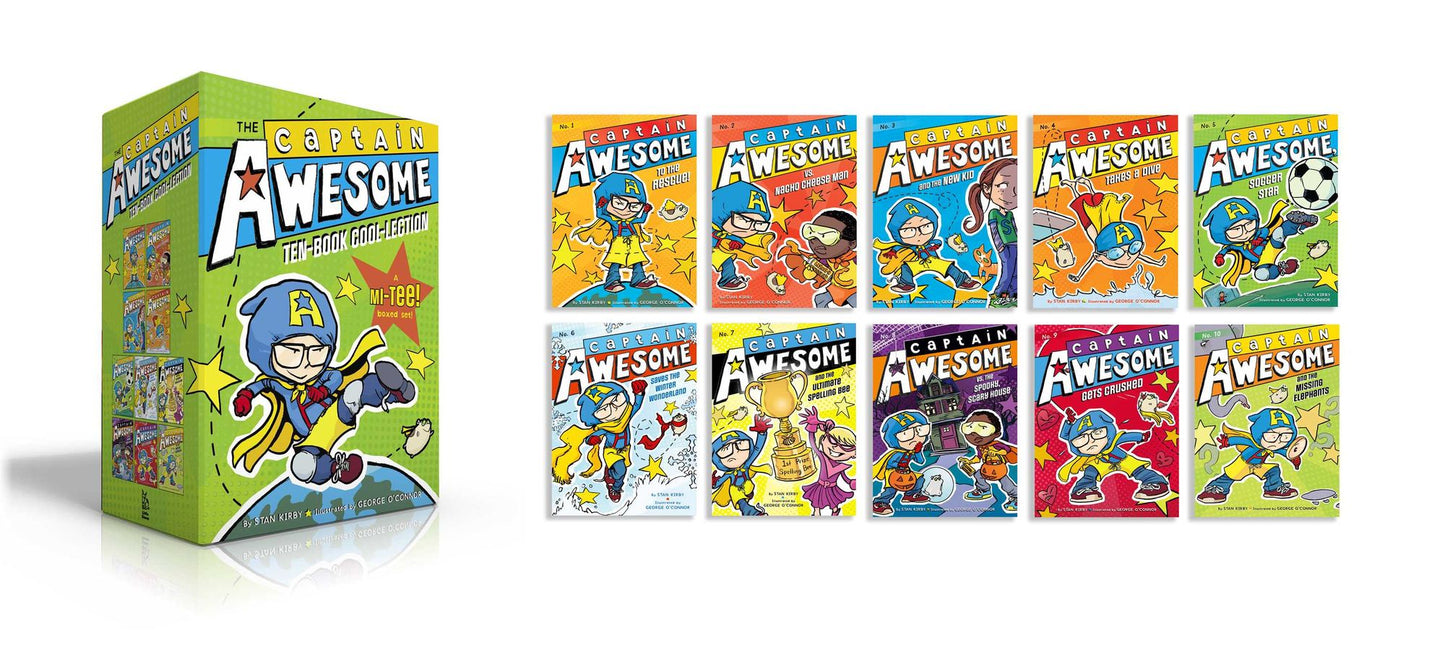 The Captain Awesome Ten-Book Cool-Lection (Boxed Set): Captain Awesome to the Rescue!; vs. Nacho Cheese Man; And the New Kid; Takes a Dive; Soccer Star; Saves the Winter Wonderland; And the Ultimate Spelling Bee; vs. the Spooky, Scary House; Gets Crushed;