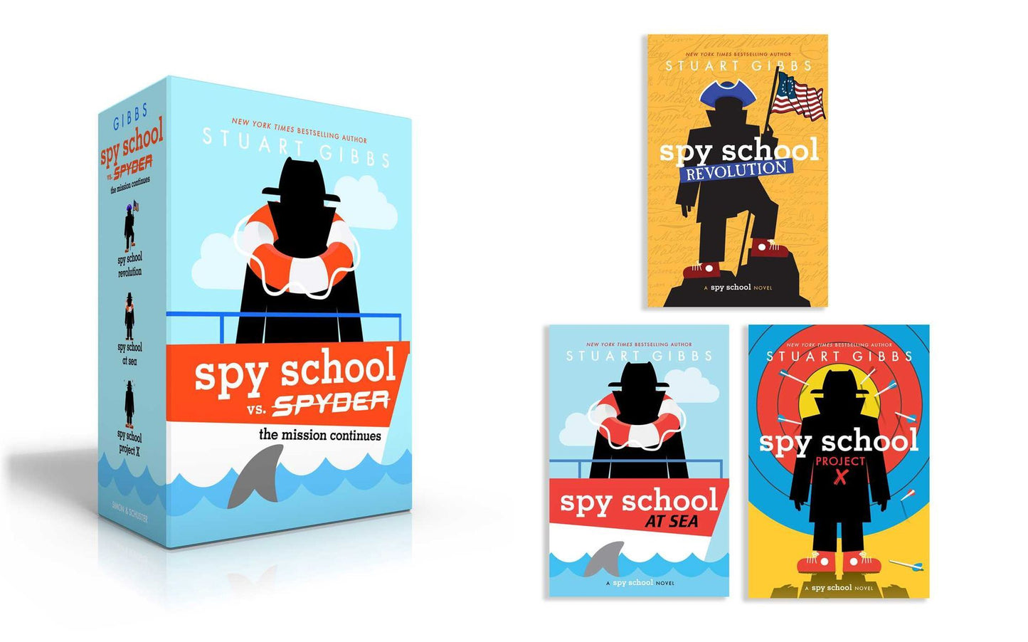 Spy School vs. Spyder (Boxed Set): The Mission Continues (Spy School Revolution; Spy School at Sea; Spy School Project X)