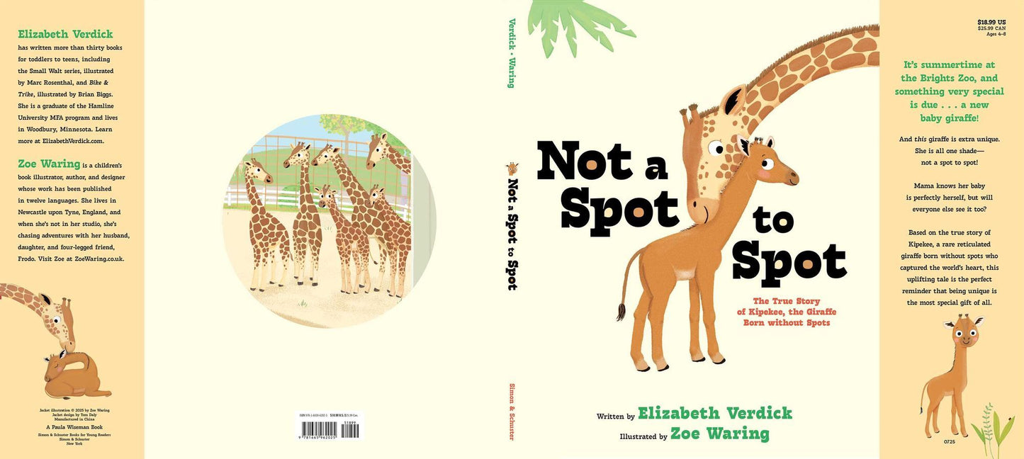 Not a Spot to Spot: The True Story of Kipekee, the Giraffe Born without Spots