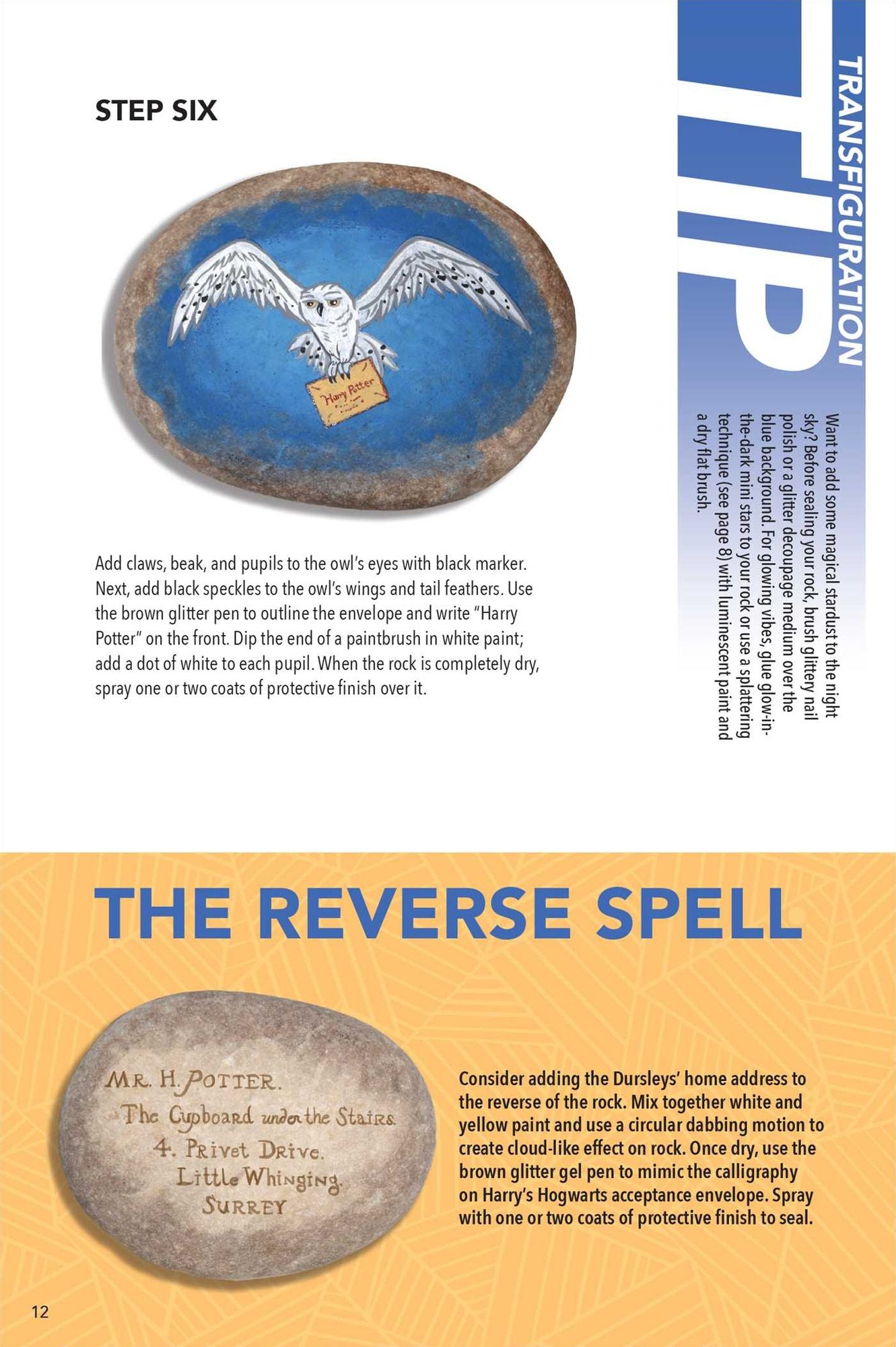 Harry Potter Rock Painting