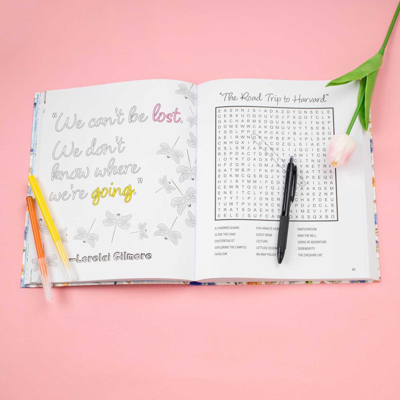 Gilmore Girls Word Search, Quips, Quotes, and Coloring Book