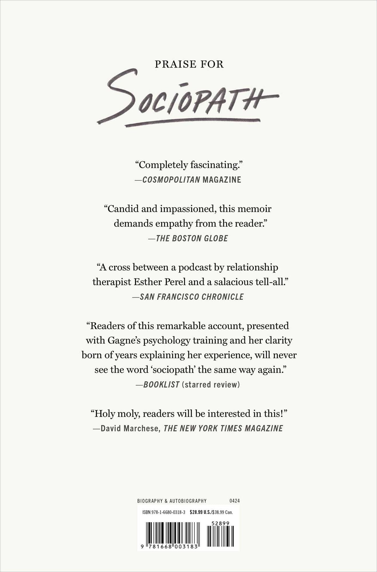 Sociopath: A Memoir
