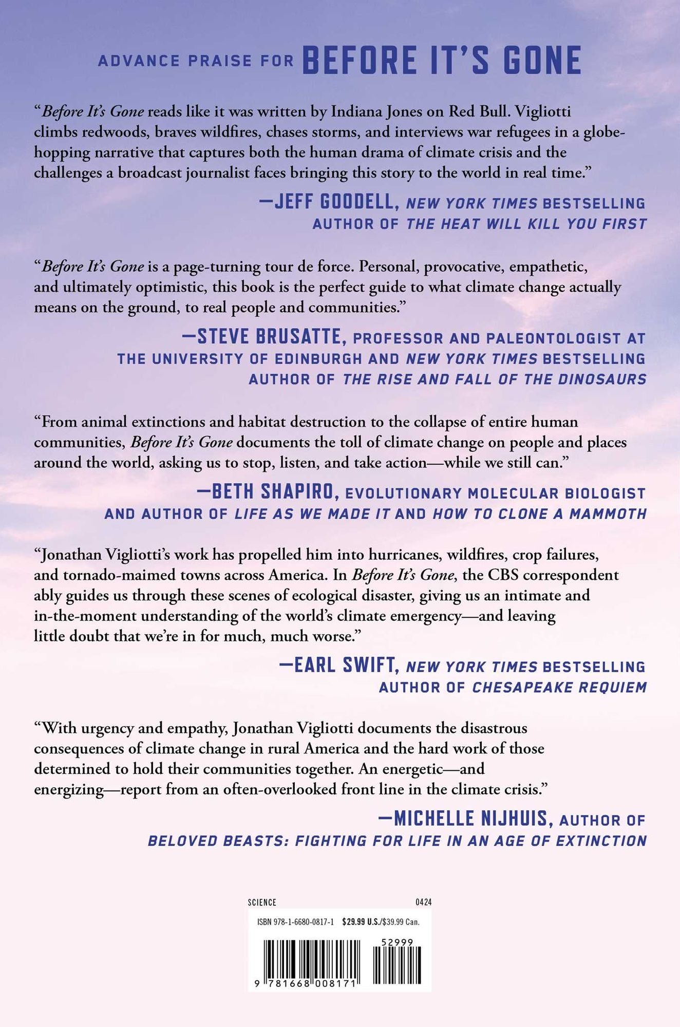 Before It's Gone: Stories from the Front Lines of Climate Change in Small-Town America