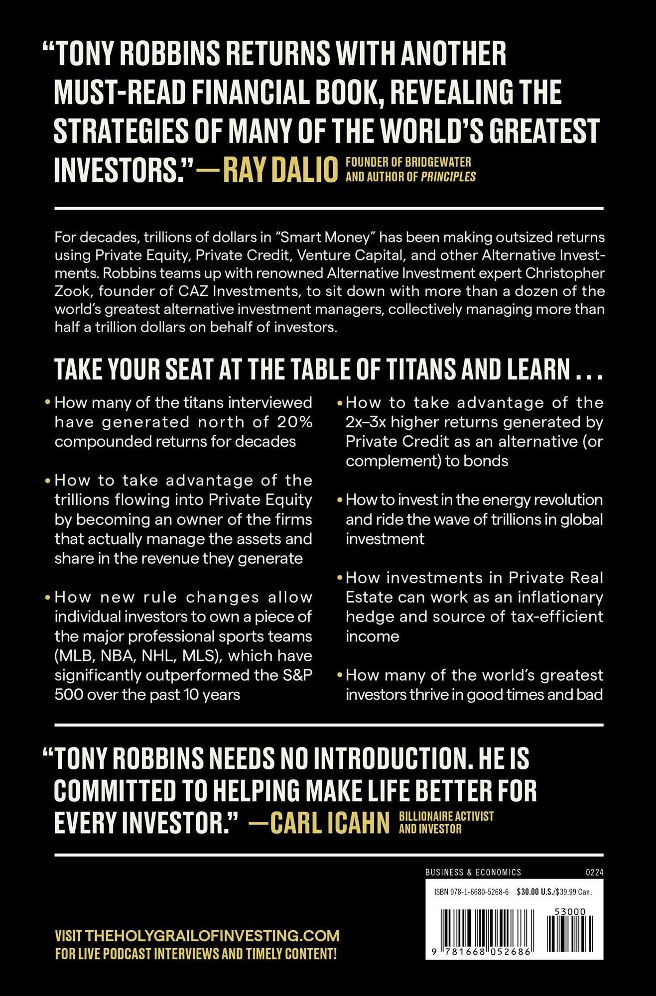 The Holy Grail of Investing: The World's Greatest Investors Reveal Their Ultimate Strategies for Financial Freedom