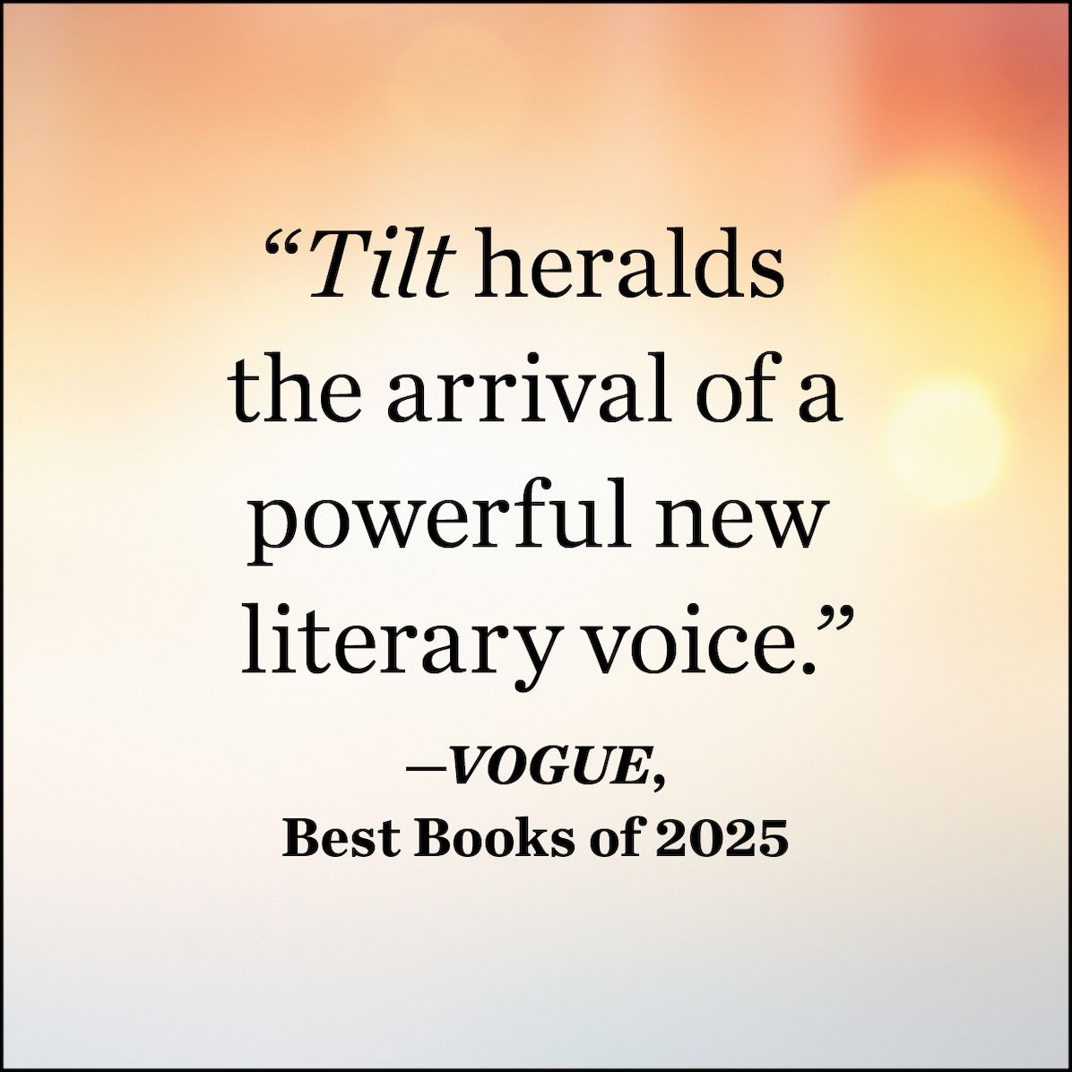 Tilt: A Novel