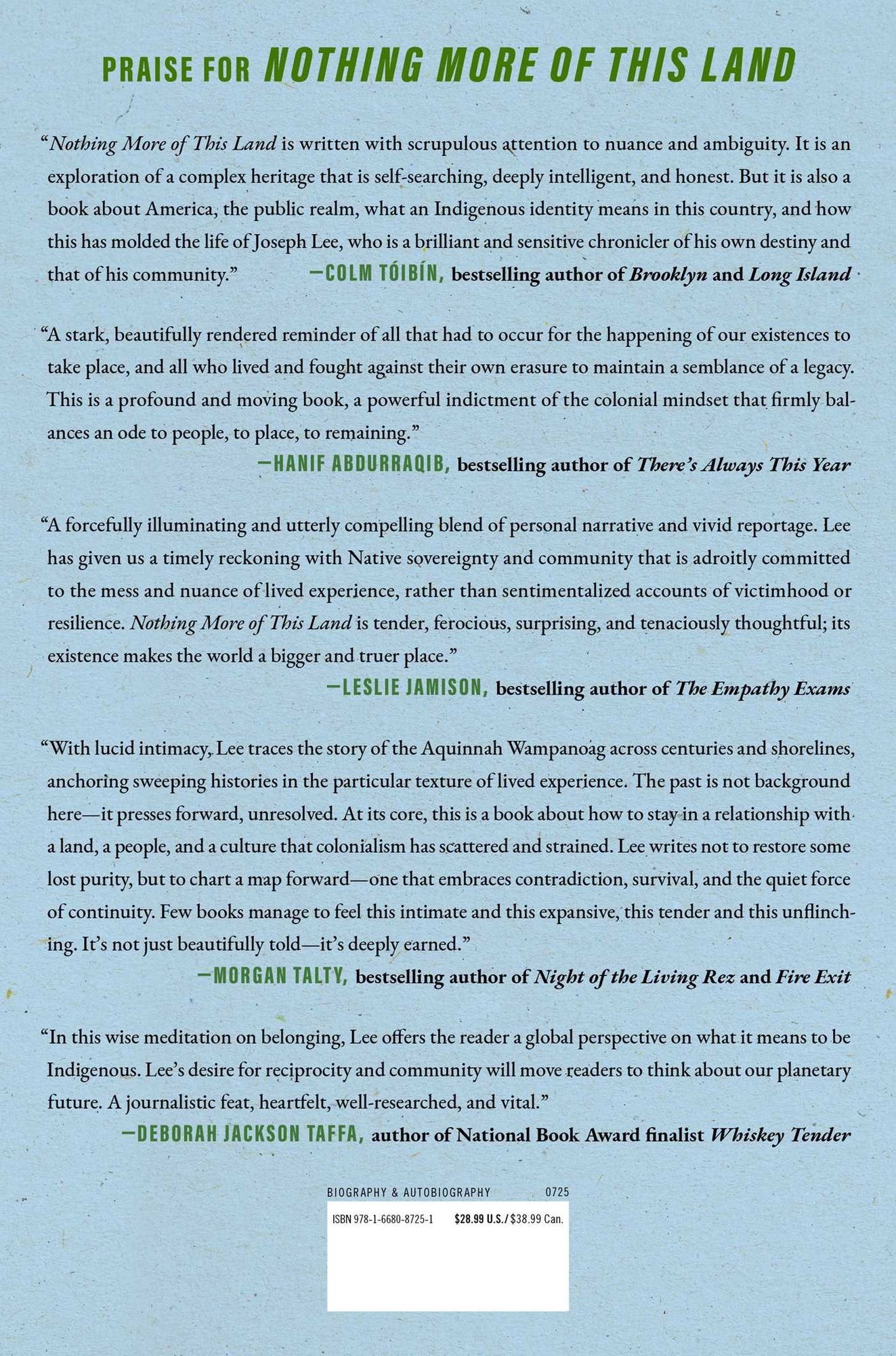 Nothing More of This Land: Community, Power, and The Search for Indigenous Identity