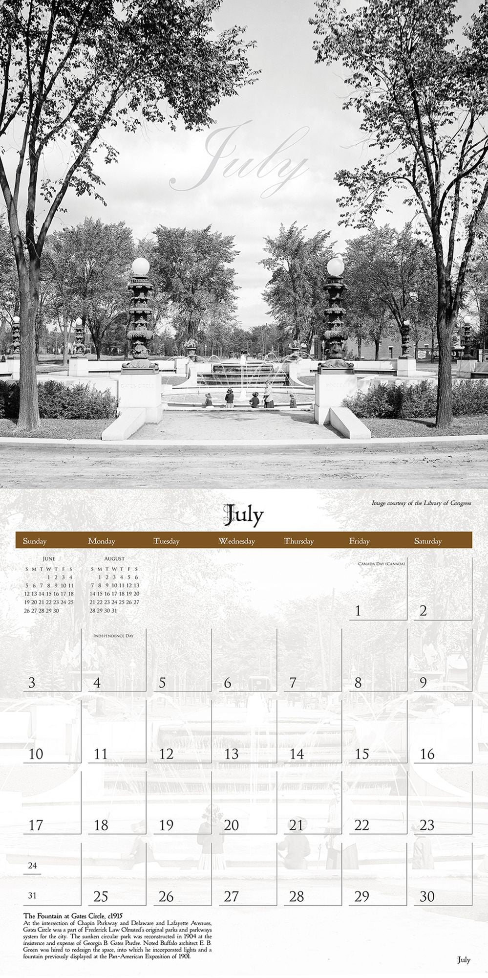 2016 Historic Buffalo Wall Calendar