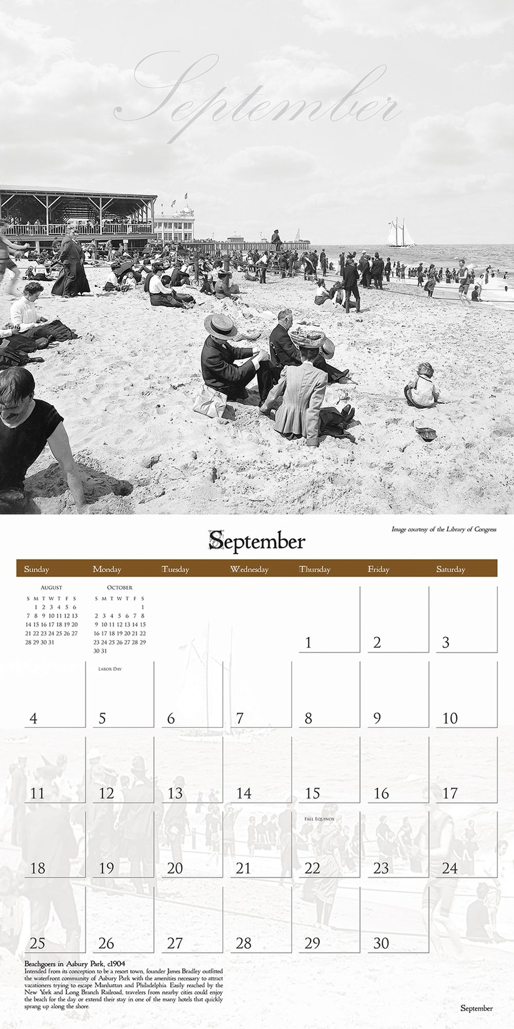 2016 Historic Jersey Shore Wall Calendar