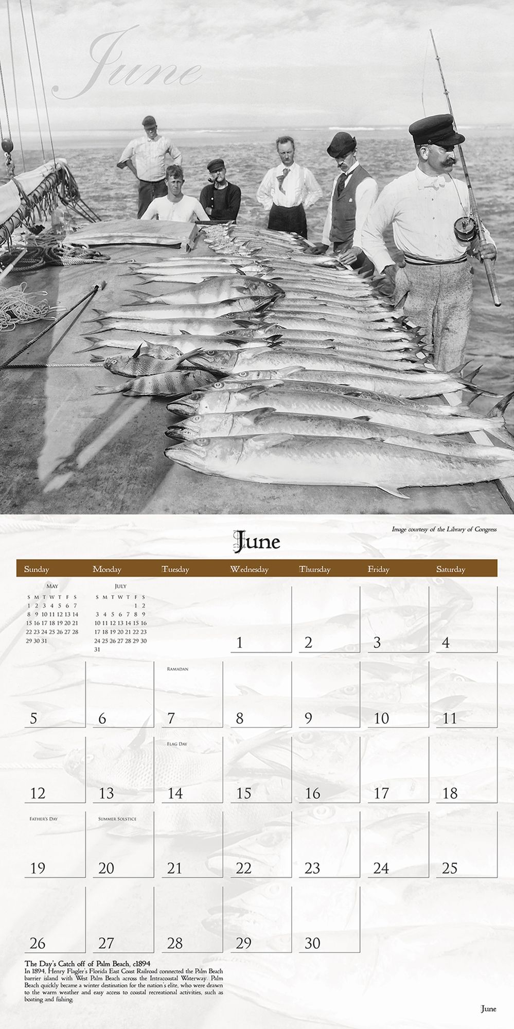 2016 Historic Florida Shores Wall Calendar