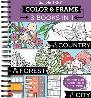 Color and Frame 3 in 1 Country, Forest, City