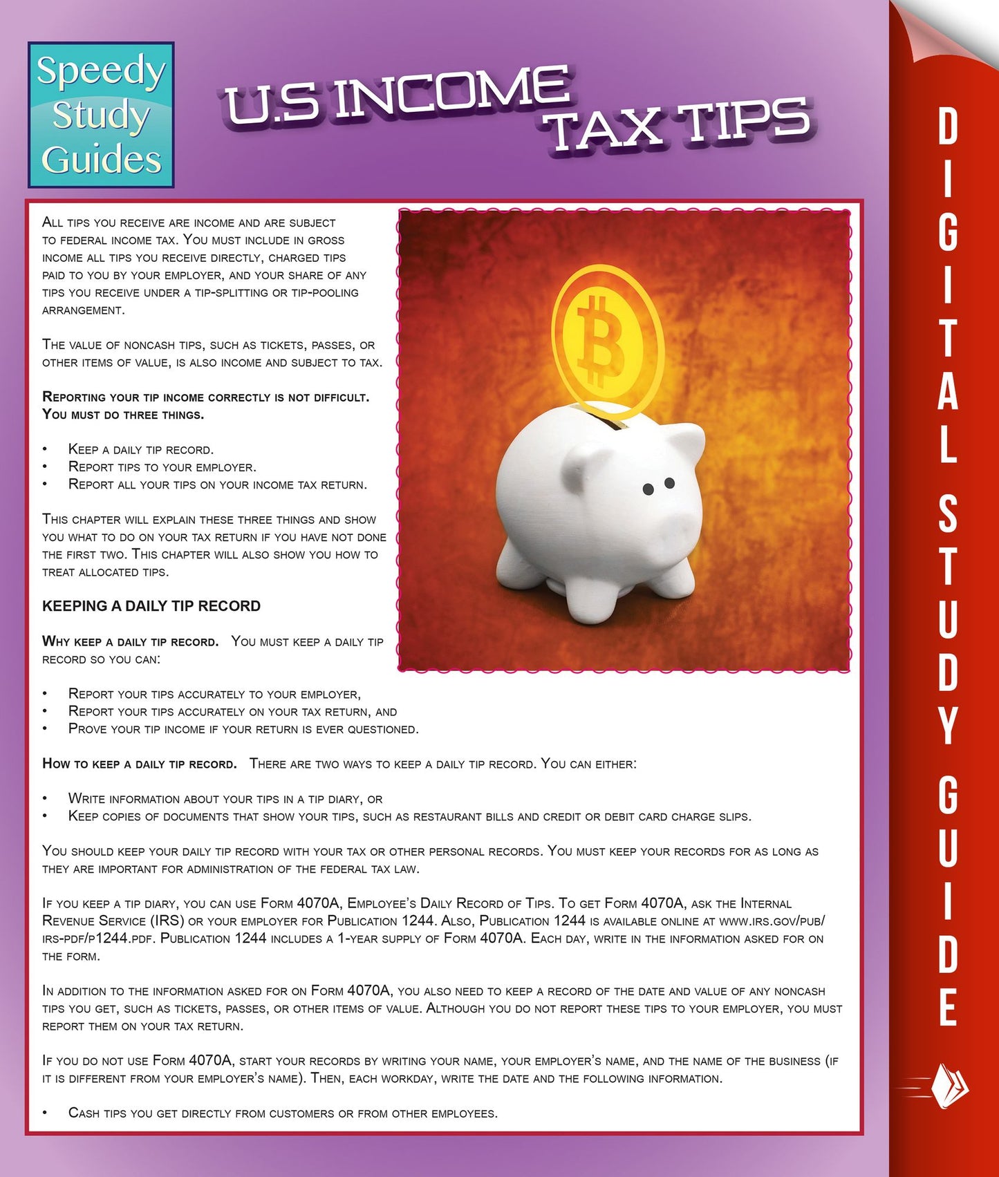 US Income Tax Tips: Speedy Study Guides