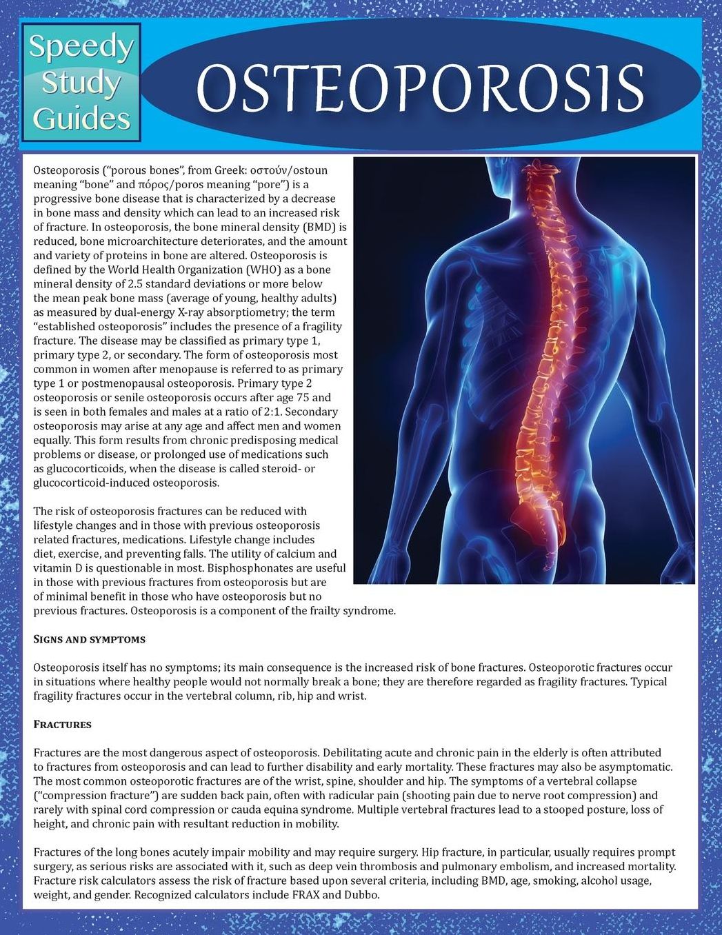 Osteoporosis (Speedy Study Guide)