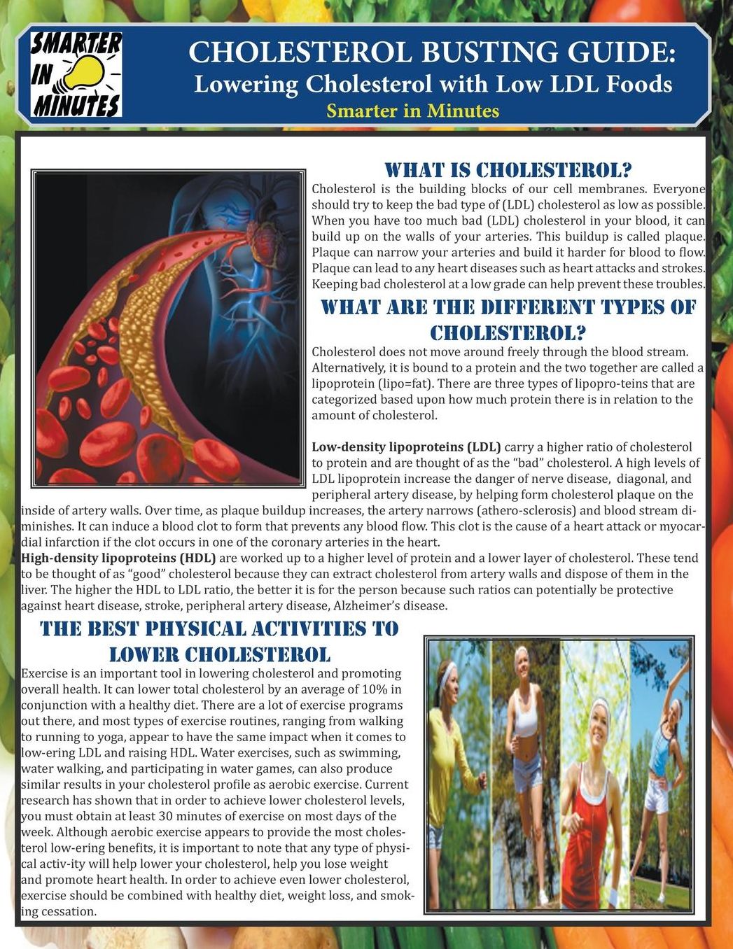 Cholesterol Busting Guide: Lowering Cholestrol with Low LDL Foods