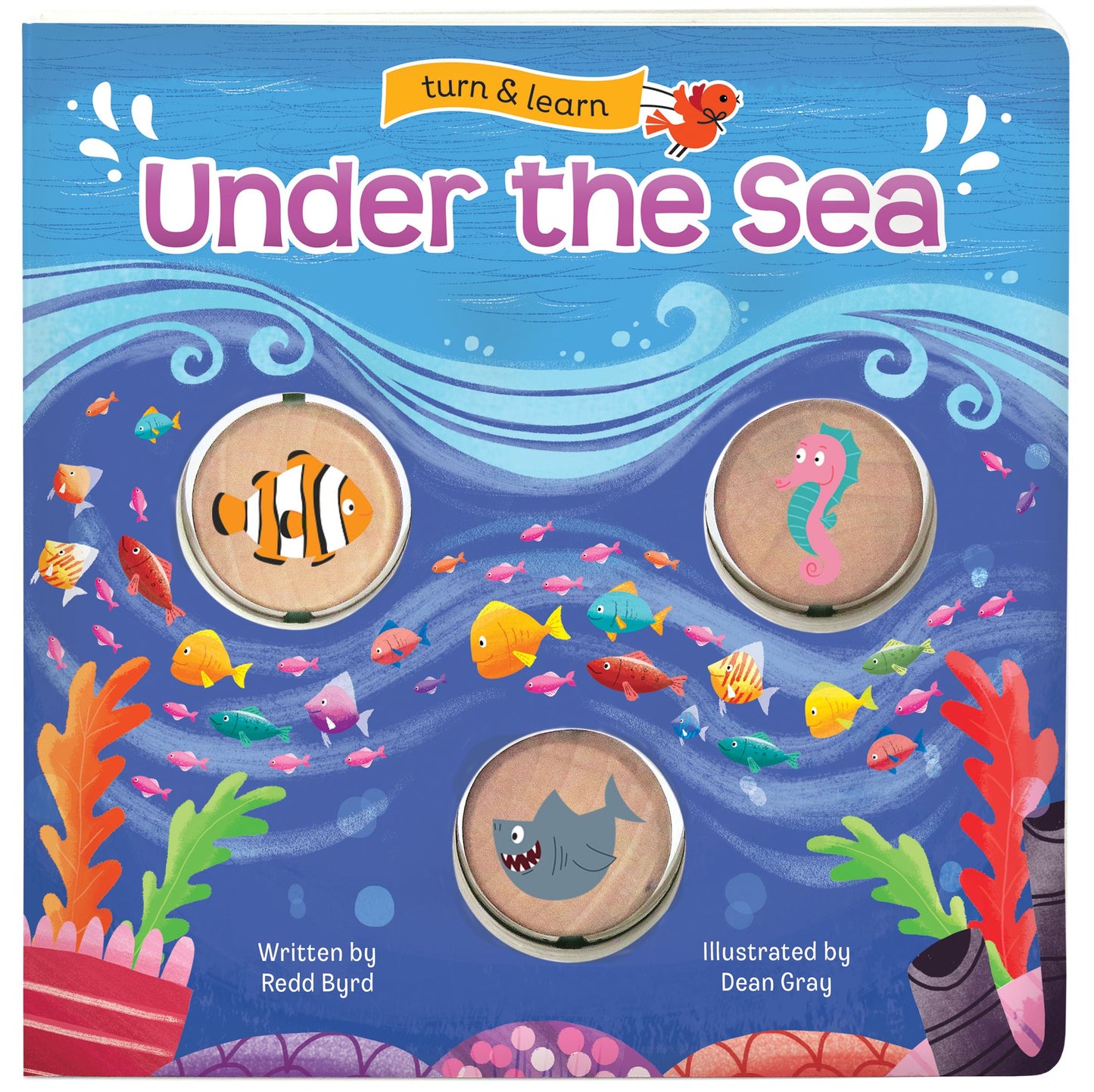 Under the Sea: Turn and Learn Wood Disc Board Book