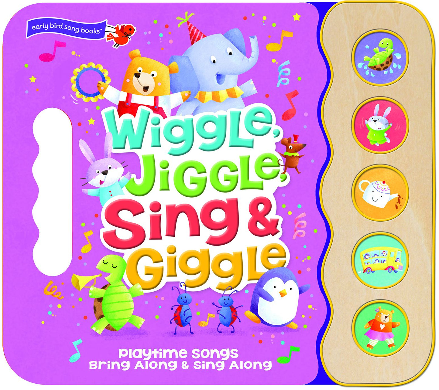 Wiggle Jiggle Sing and Giggle: Song Book Wood Module with Handle