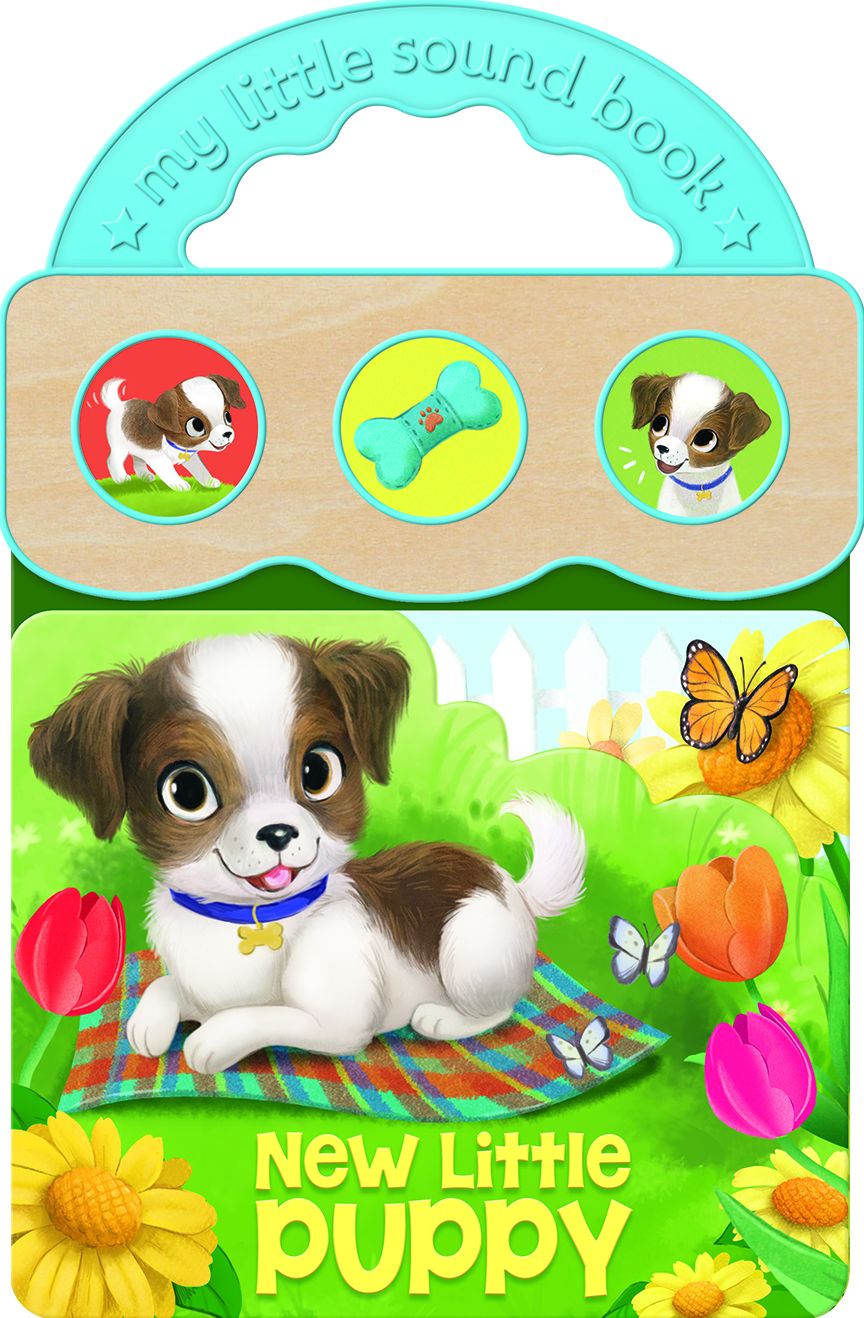 New Little Puppy: Sound Book Wood Module with Handle