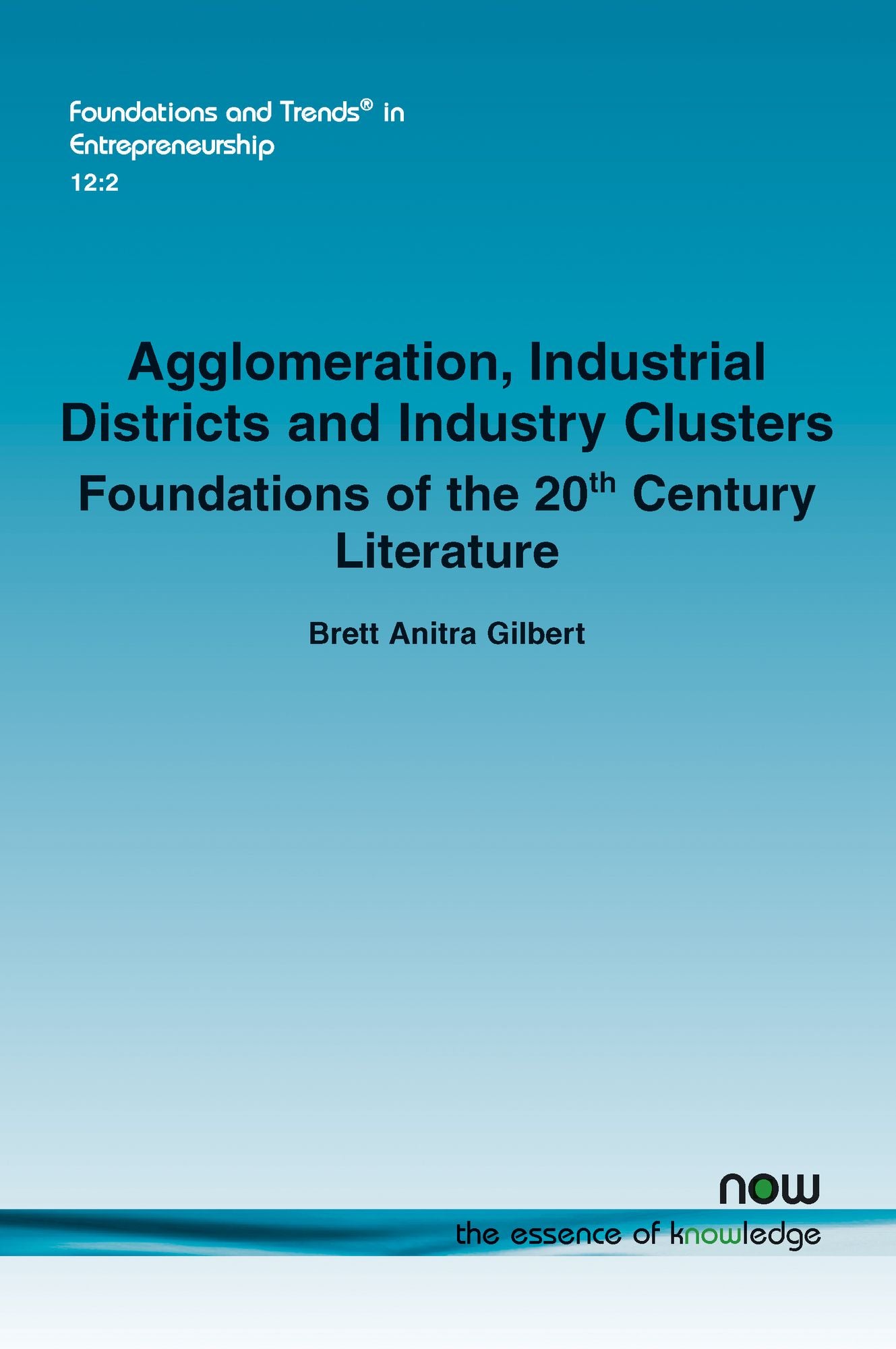 Agglomeration, Industrial Districts and Industry Clusters: Foundations of the 20th Century Literature