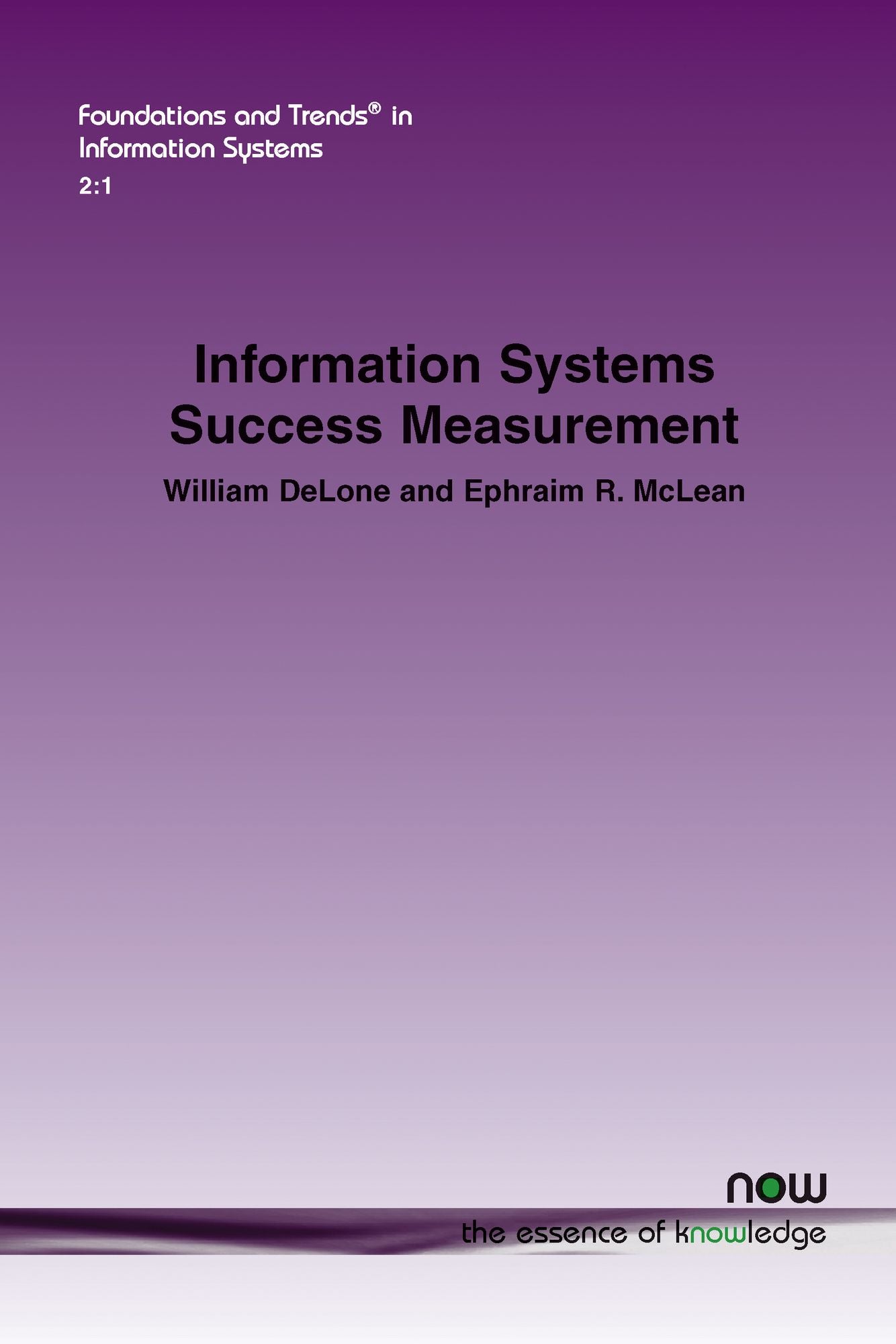 Information Systems Success Measurement