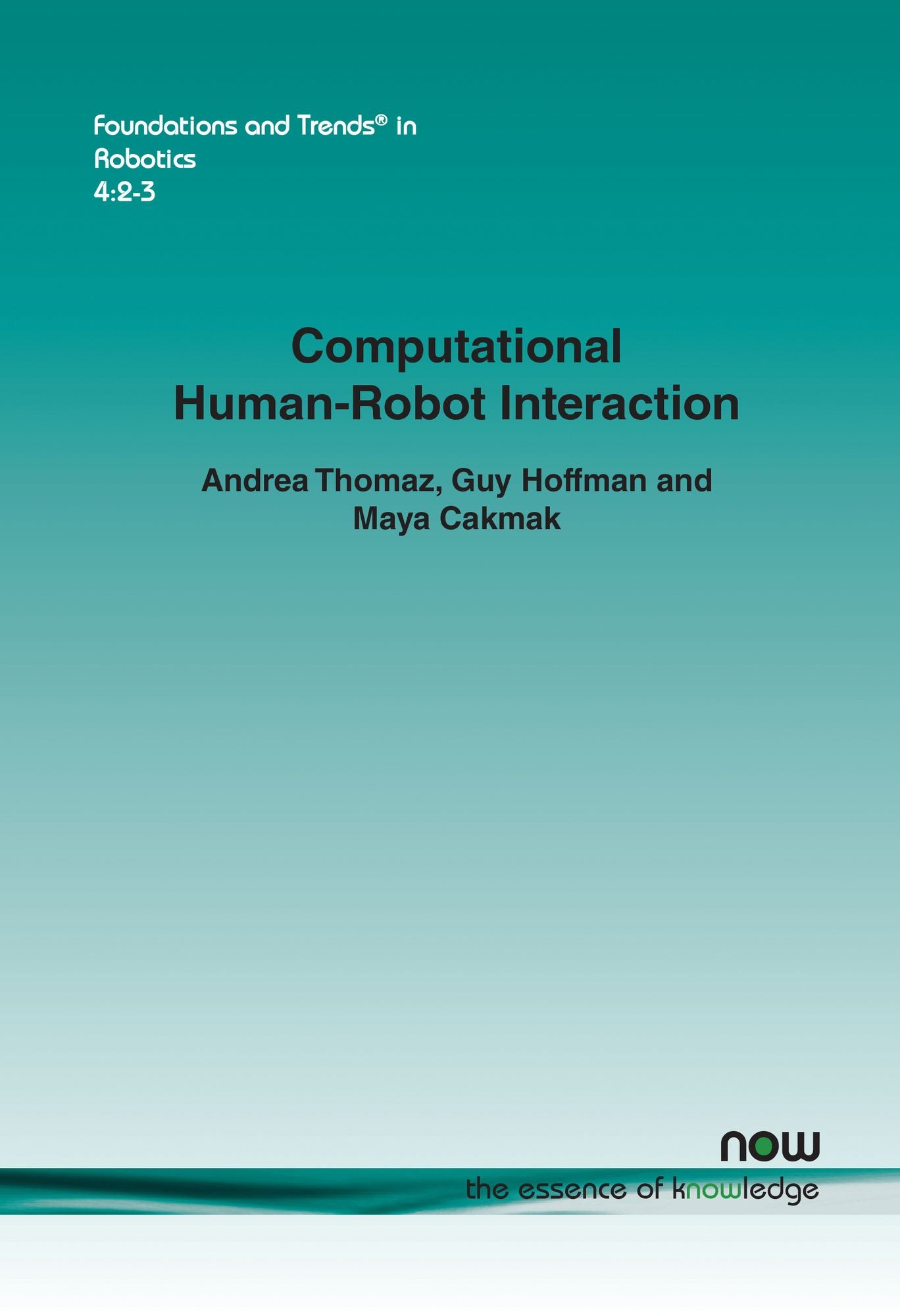 Computational Human-Robot Interaction