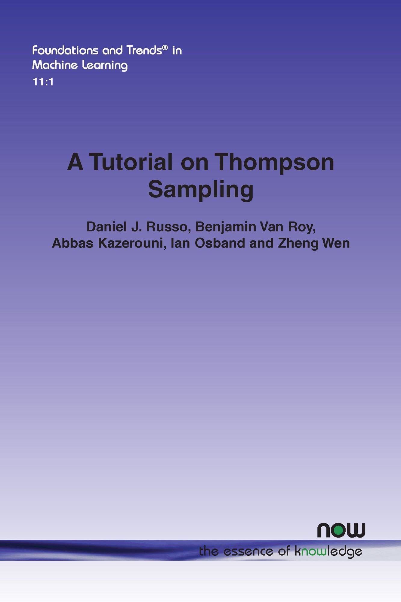 A Tutorial on Thompson Sampling