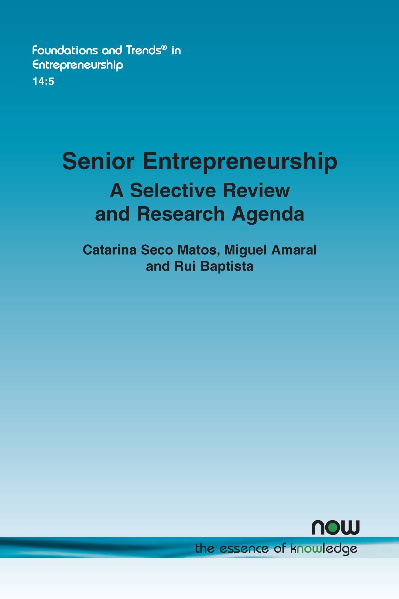 Senior Entrepreneurship: A Selective Review and Research Agenda