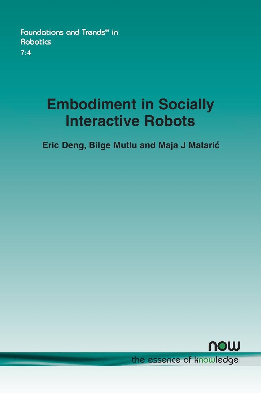 Embodiment in Socially Interactive Robots