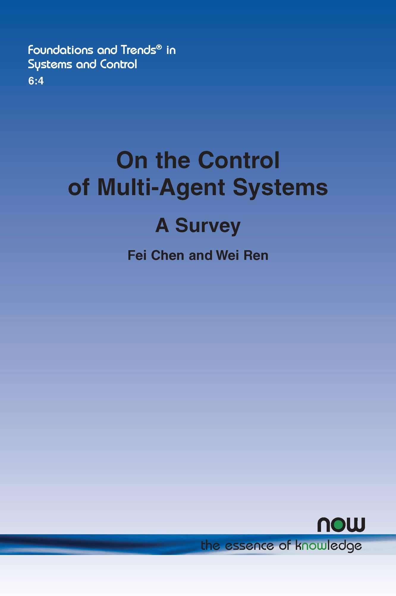 On the Control of Multi-Agent Systems: A Survey