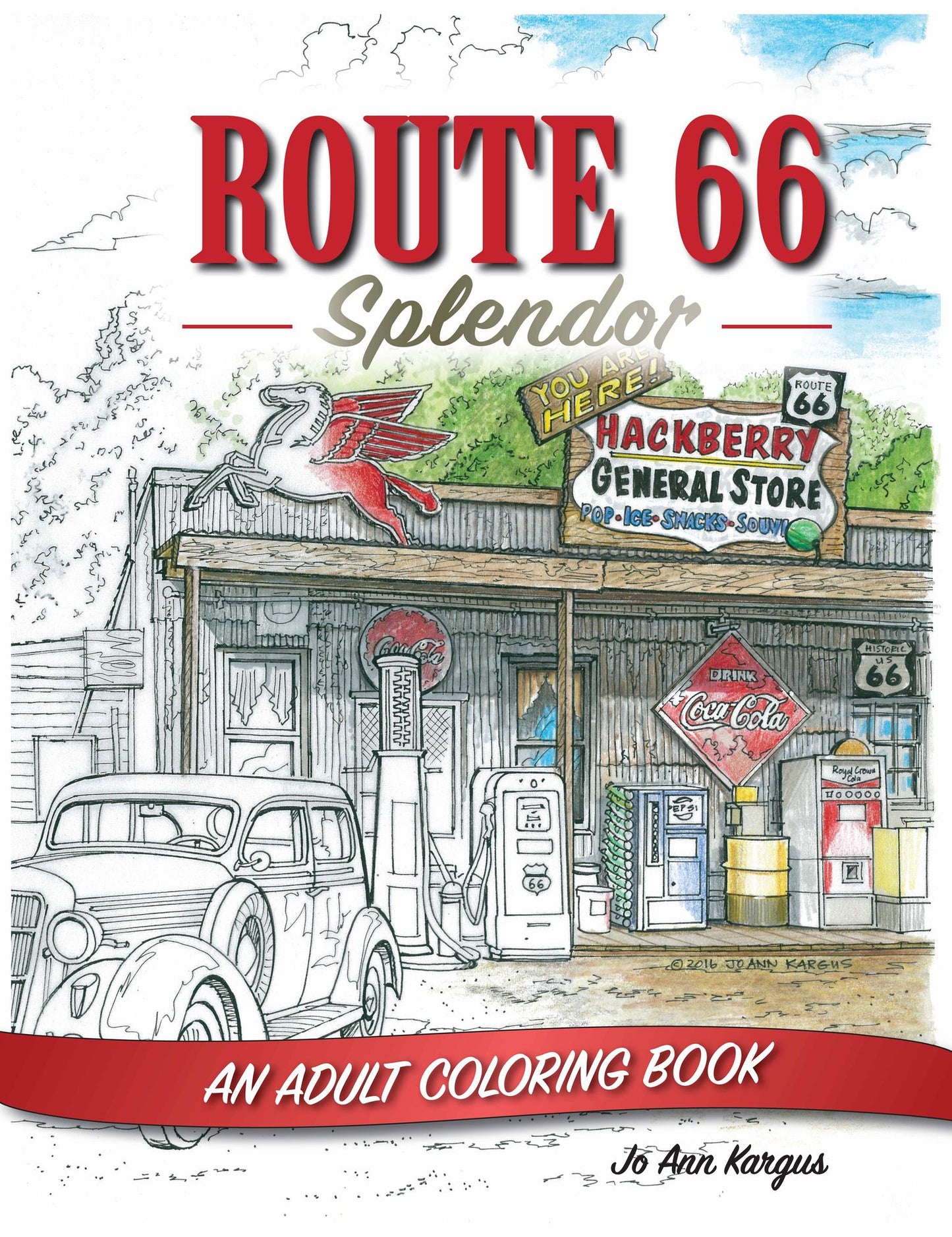Route 66 Splendor: An Adult Coloring Book