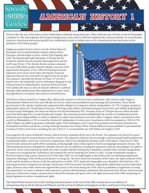 American History 1 (Speedy Study Guides)