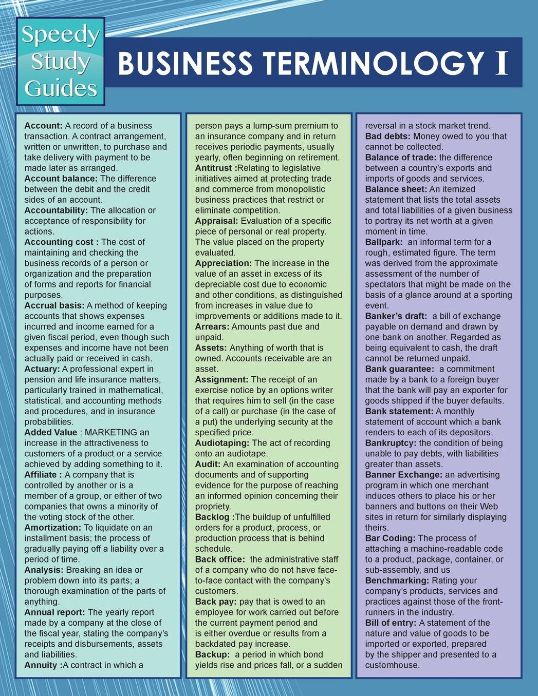 Business Terminology I (Speedy Study Guides)
