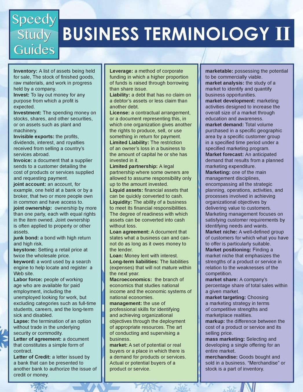 Business Terminology II (Speedy Study Guides)