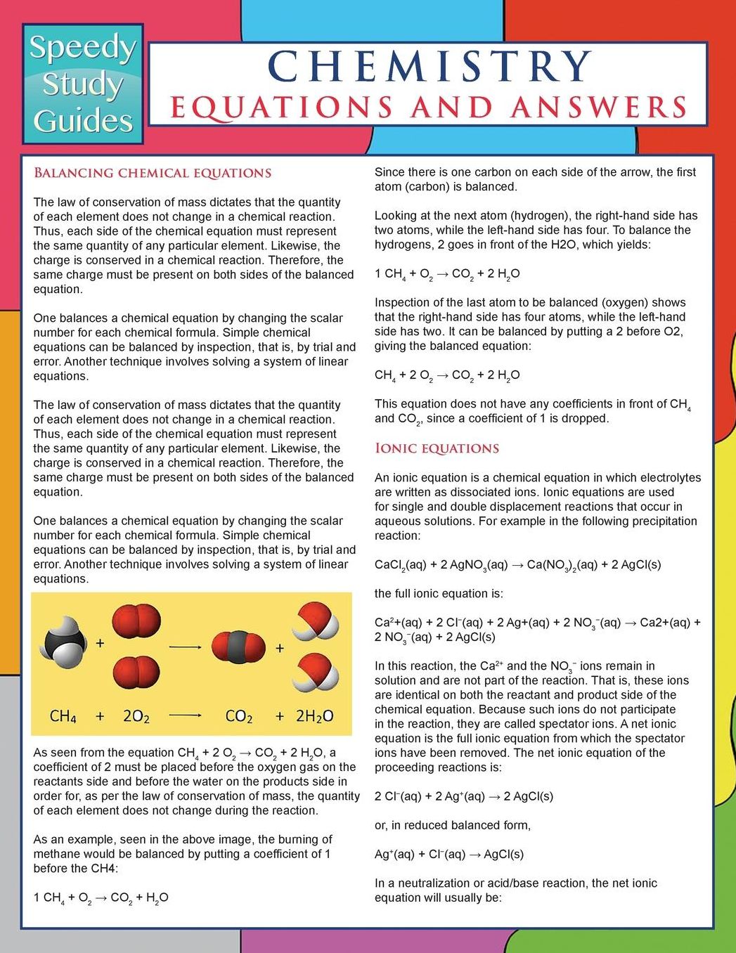 Chemistry Equations and Answers (Speedy Study Guides)