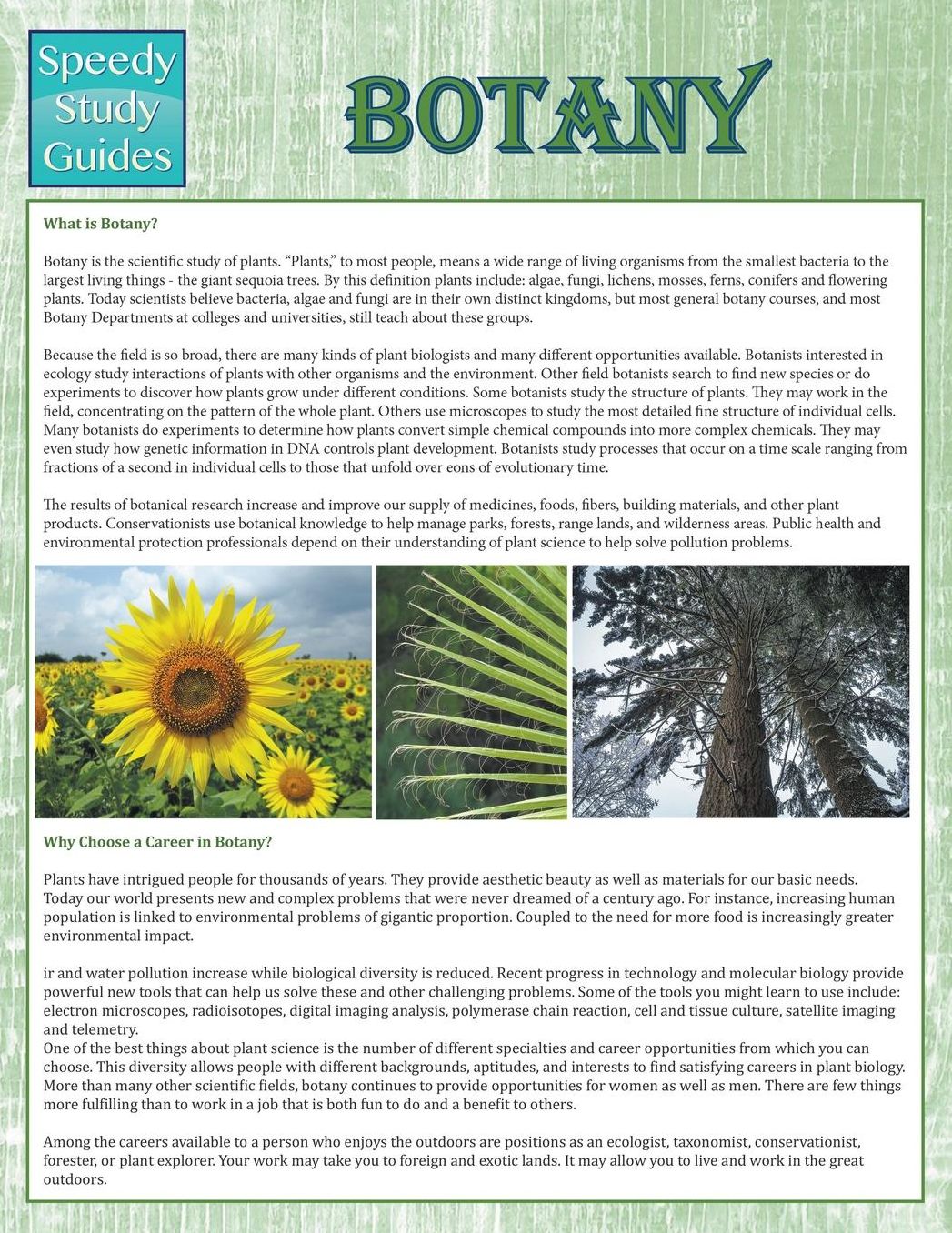 Botany (Speedy Study Guides)