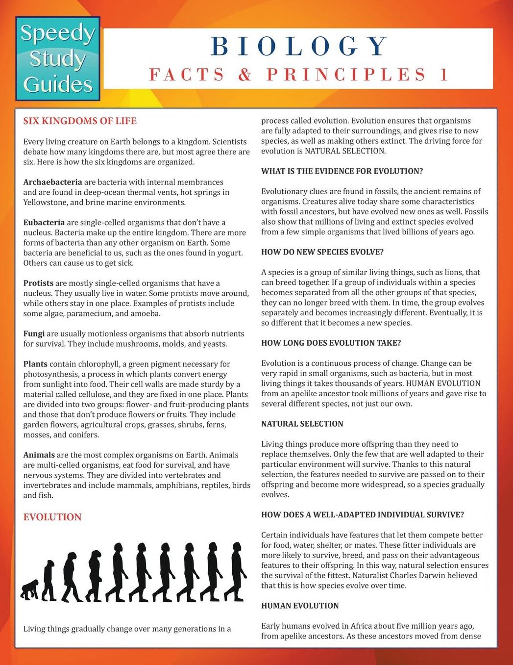 Biology Facts and Principles 1 (Speedy Study Guides)