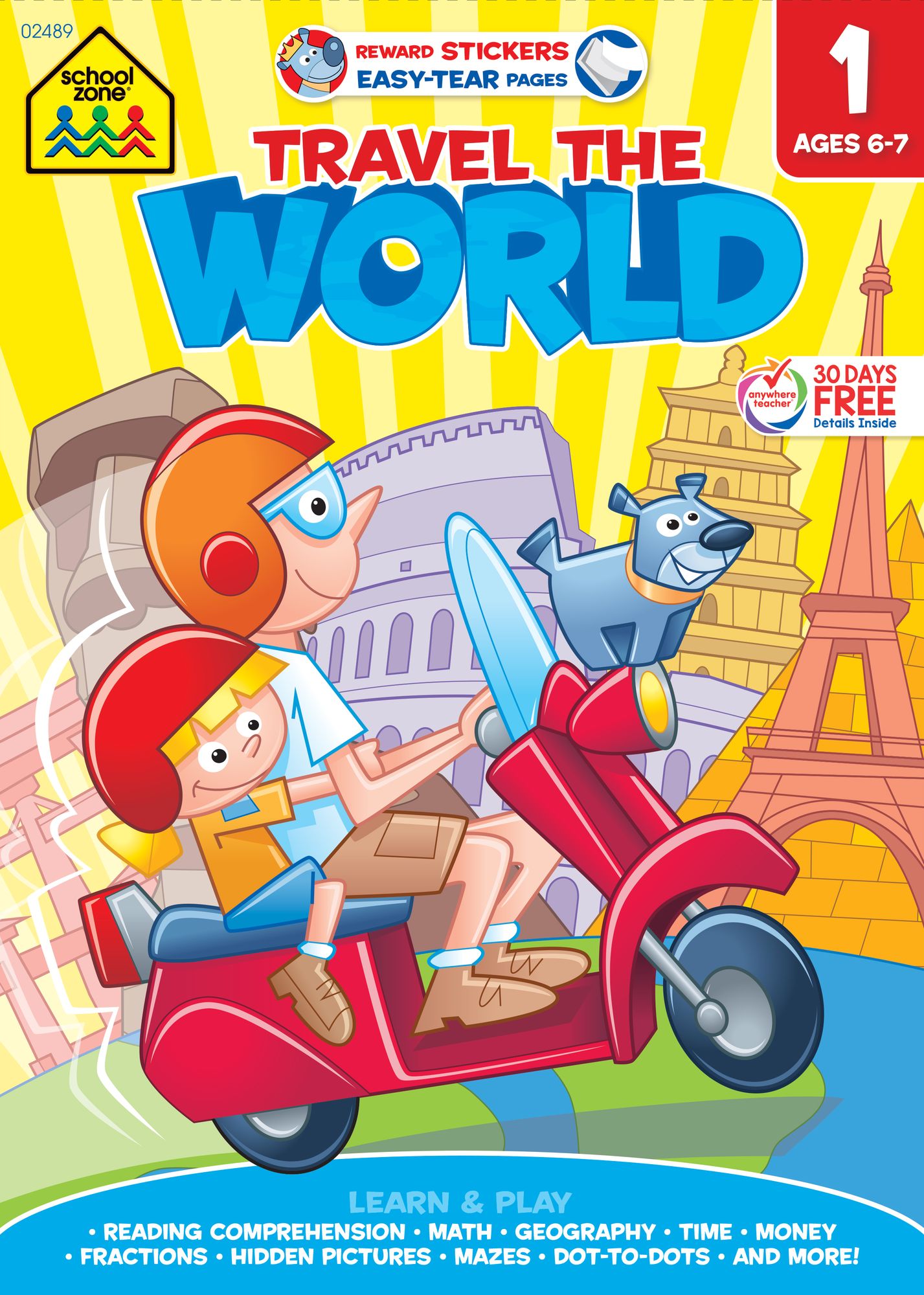 School Zone Travel the World First Grade Tablet Workbook
