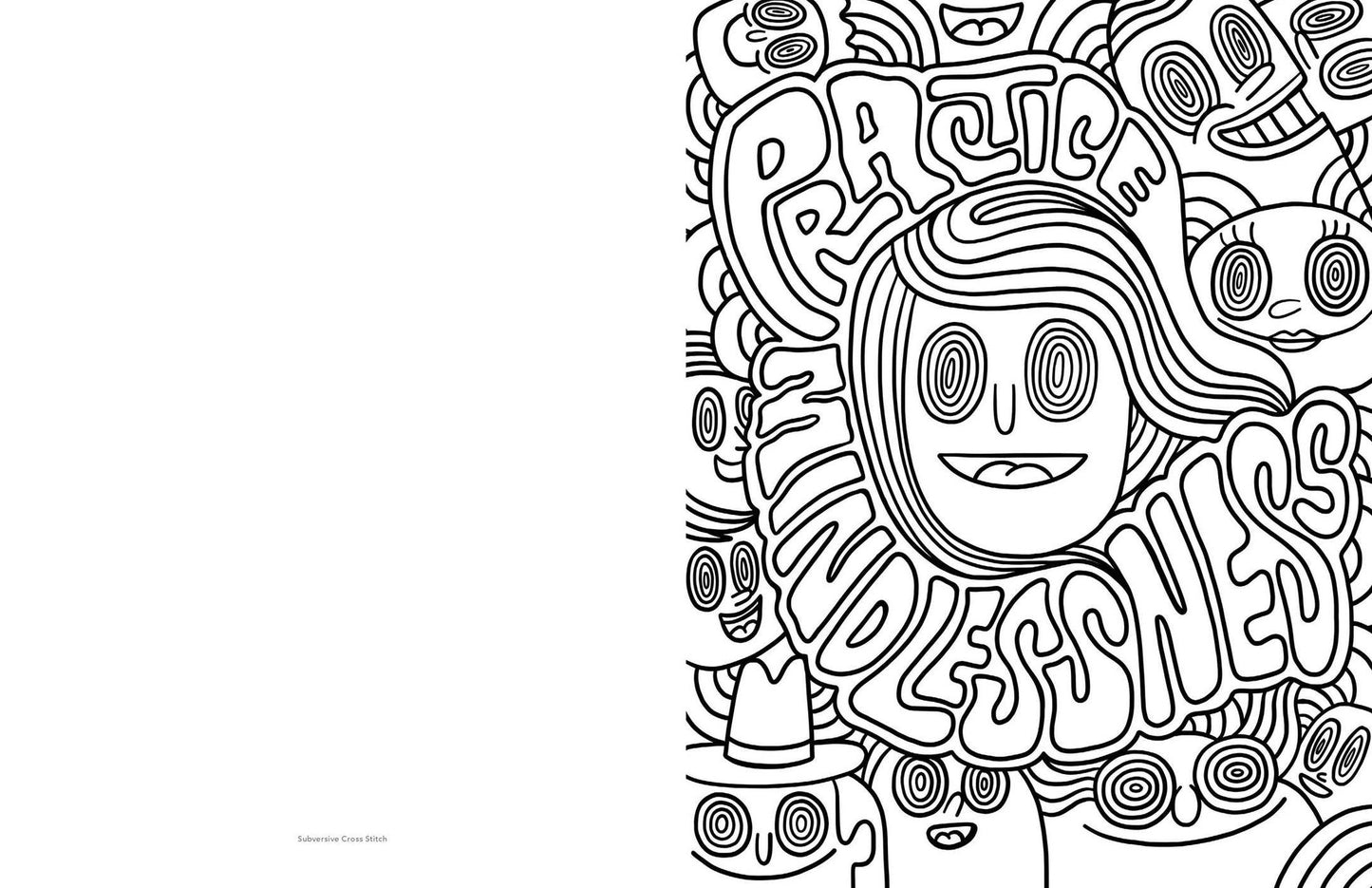 Subversive Cross Stitch Coloring and Activity Book: 40 Ways to Stop Freaking Out