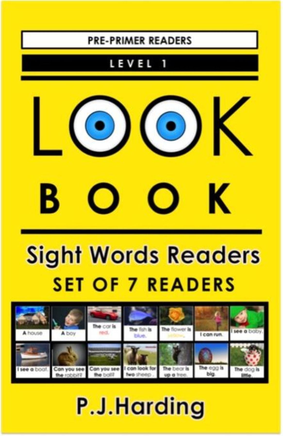 LOOK BOOK Sight Words Readers Set 1: Level 1 Pre-primer