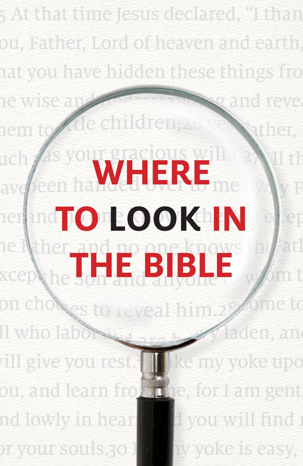 Where to Look in the Bible (Pack of 25)