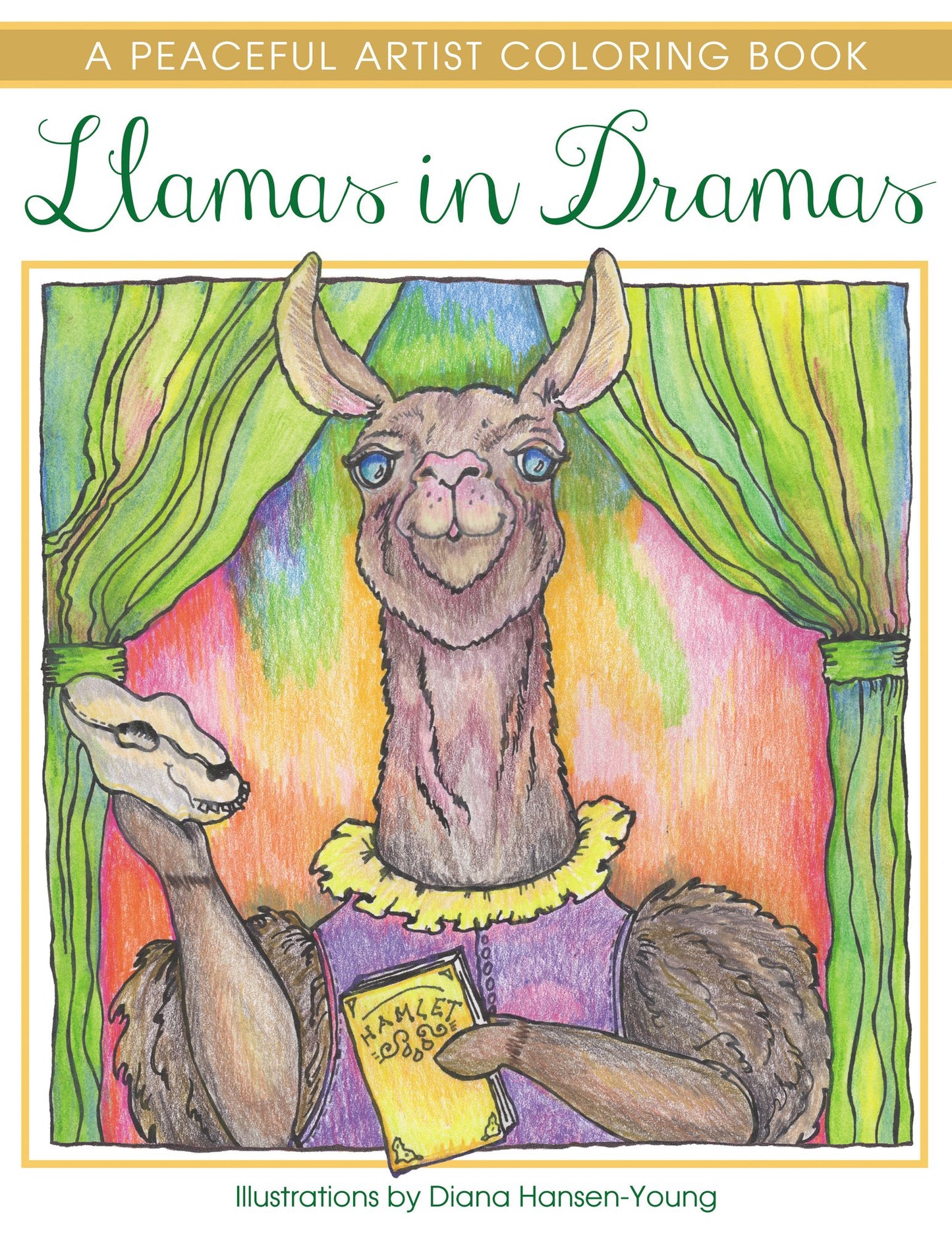 Llamas in Dramas: A Peaceful Artist Coloring Book