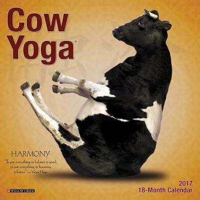 2017 Cow Yoga Wall Calendar