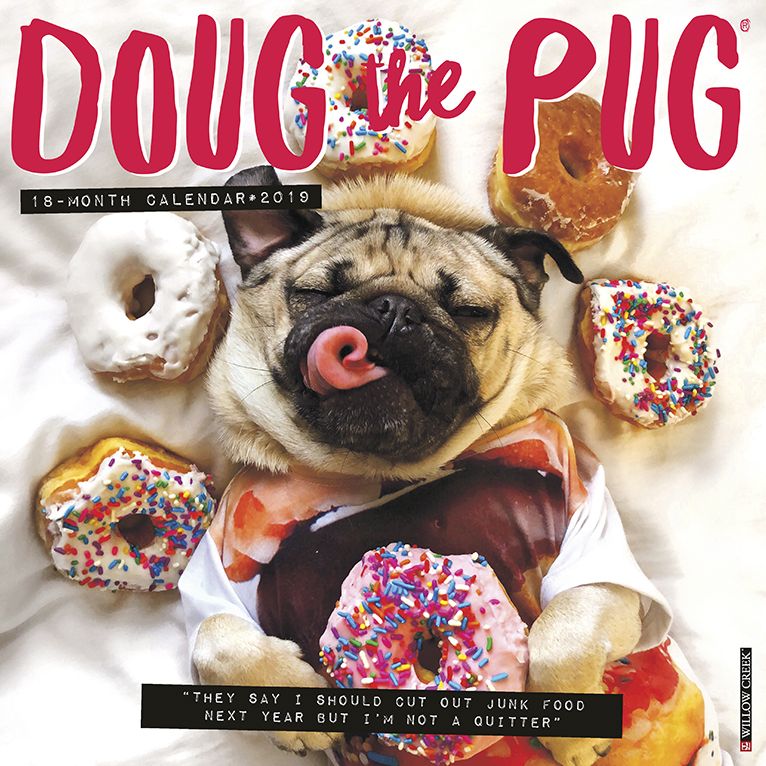 Doug the Pug 2019 Wall Calendar (Dog Breed Calendar)