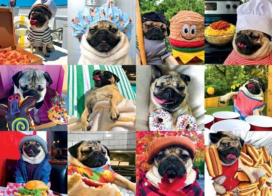 Doug the Pug Pug Life 1000-Piece Puzzle