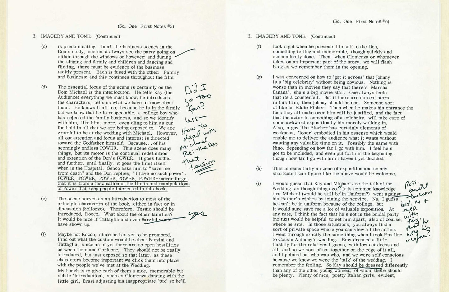 The Godfather Notebook