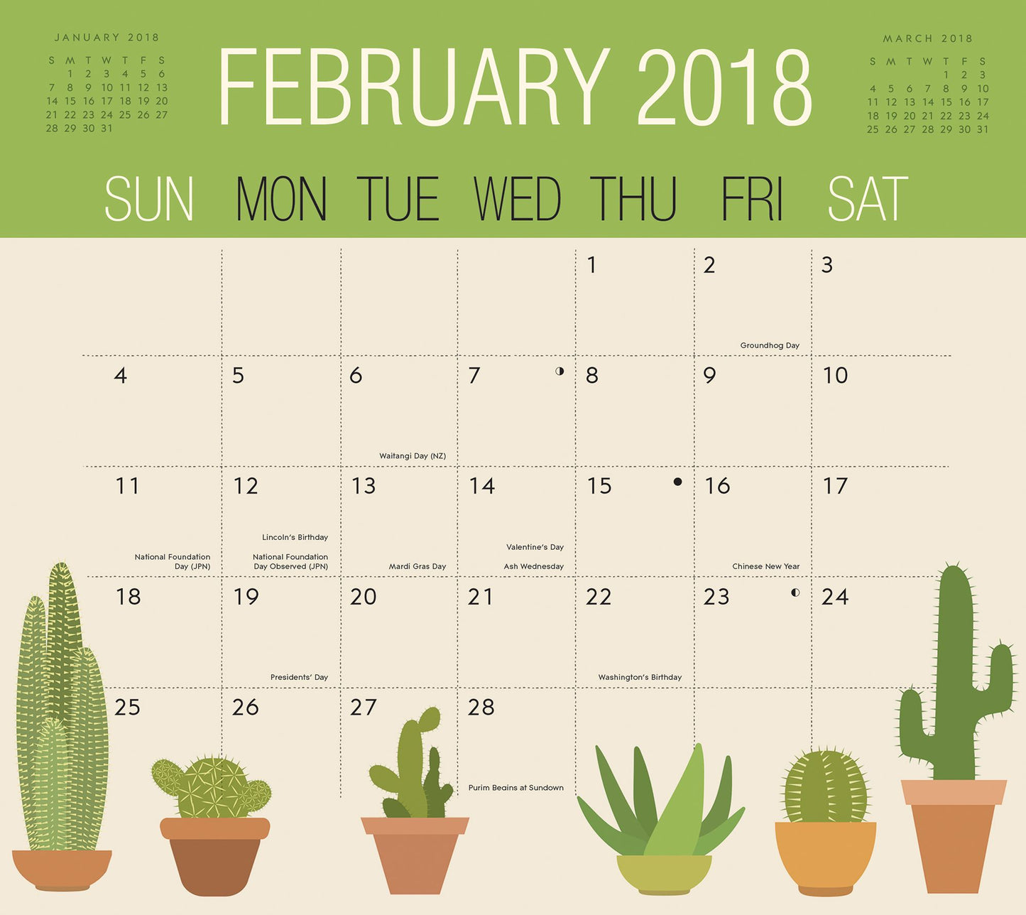 2018 Potpourri Magnetic Monthly Pad